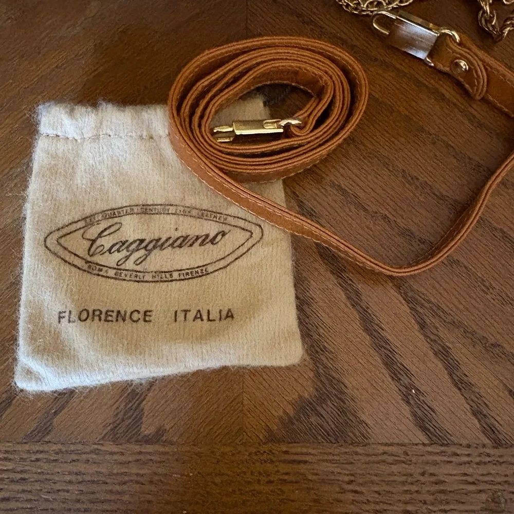 Caggiano Vintage Suede Shoulder Bag